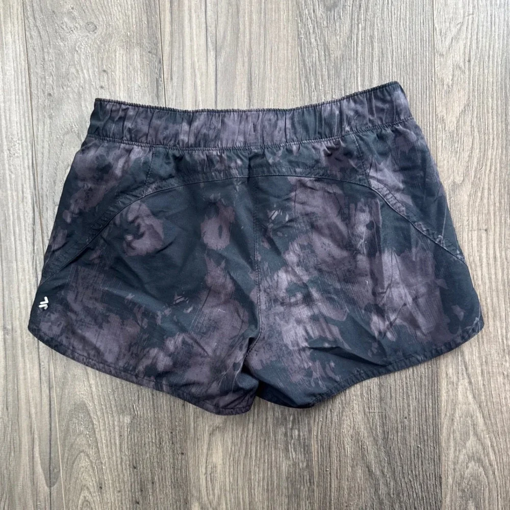 Old Navy Active Girls L‎ 10-12 Go Dry Cool Tie Dye Athletic Shorts Black Purple